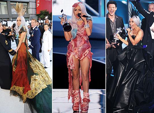 Infamous Meat Dress for 2010 MTV VMA 
